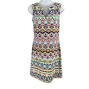 Ellie Kai Multi Color Nylon Spandex Sleeveless Casual Dress Size: 0